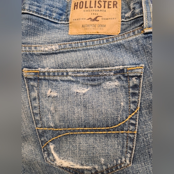 Hollister Co Denim Cutoff Shorts Distressed Size 30 9" Inseam - Picture 6 of 7